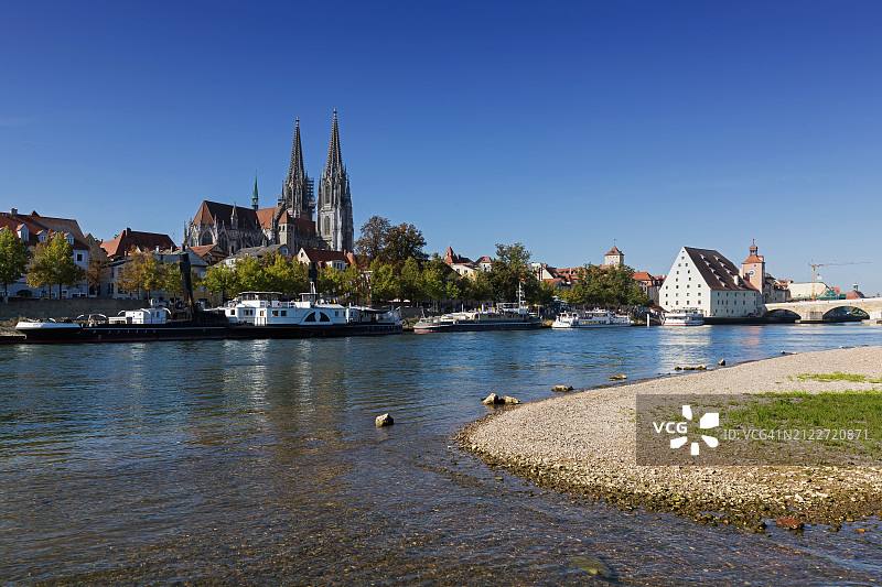 德国雷根斯堡老城区（巴伐利亚州）图片素材