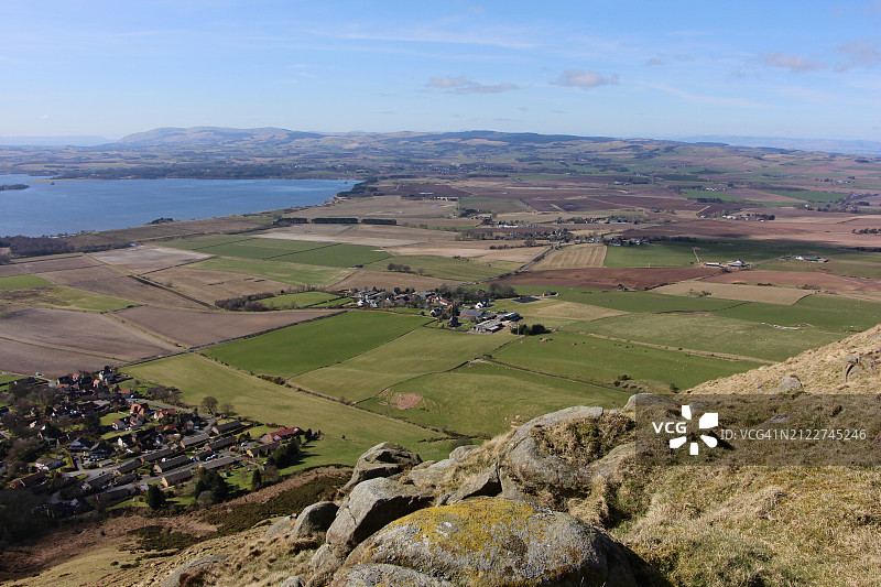 高角度陆地景观图片素材