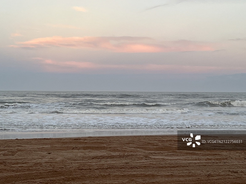 美国佛罗里达奥蒙德海滩日落海景图片素材