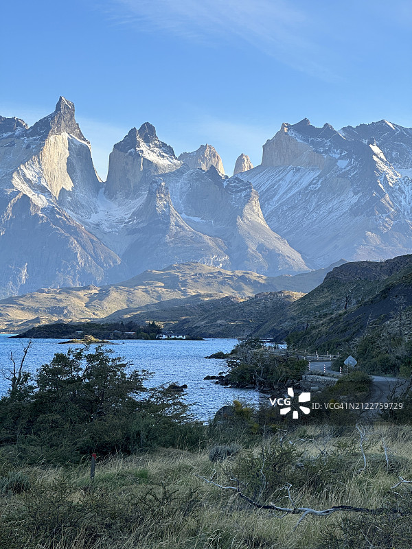 智利百内雪山美景图片素材