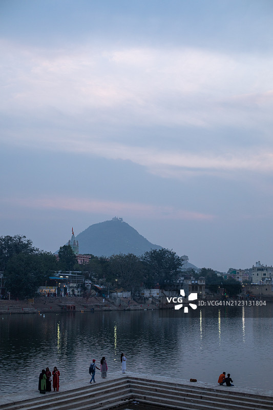 普什卡圣湖图片素材