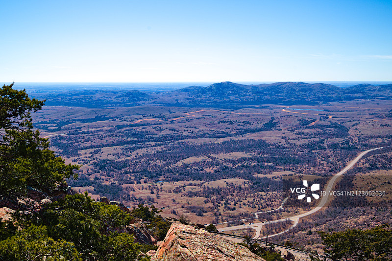 俄克拉荷马州劳顿的风景高角度视图图片素材