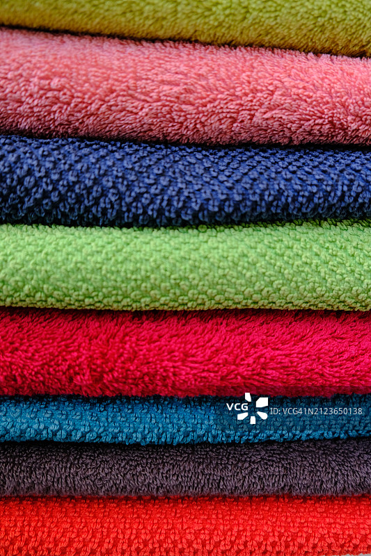 彩色毛巾全画幅图片素材