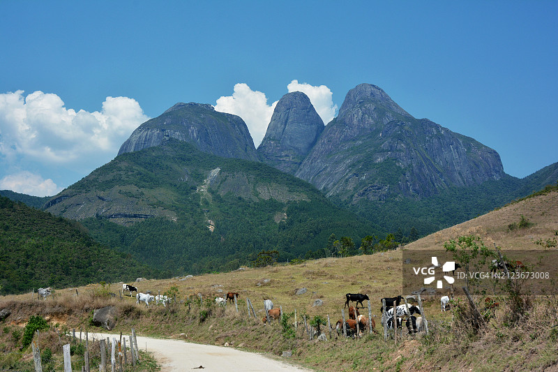 在山顶上的人们图片素材