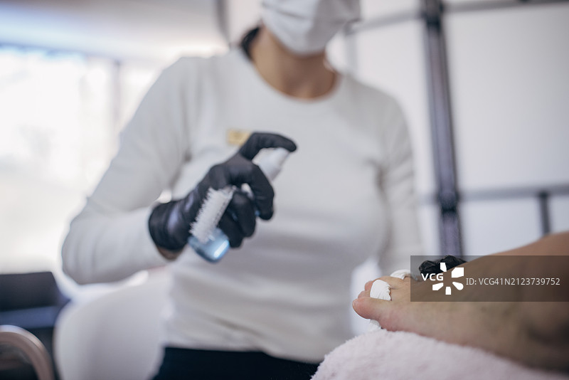 美容院专业修脚护理图片素材