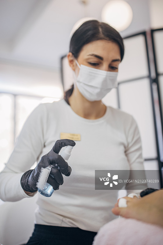 美容院专业修脚护理图片素材