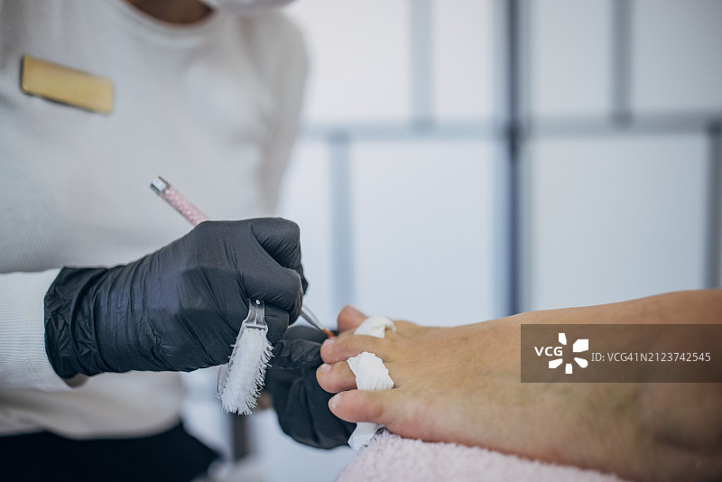 美容院专业修脚护理图片素材