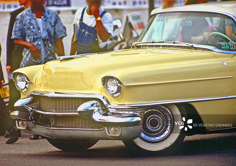 法国的复古美国汽车图片素材