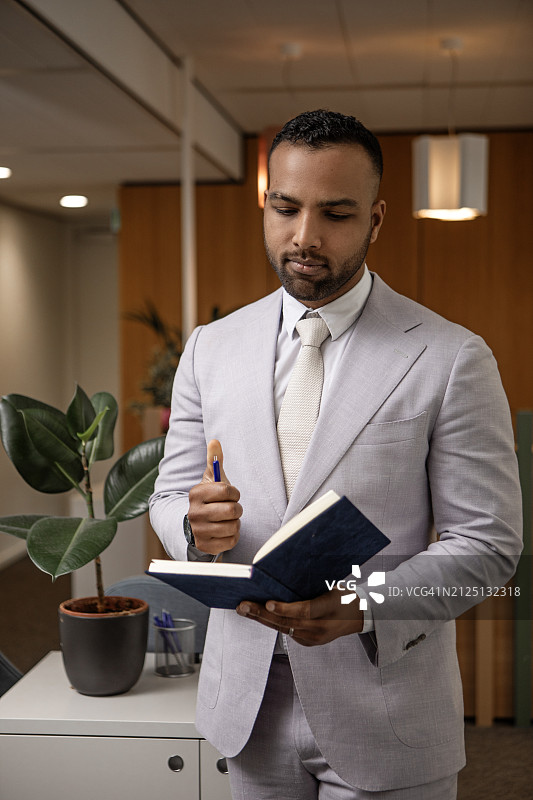 办公室里的混血商人肖像图片素材