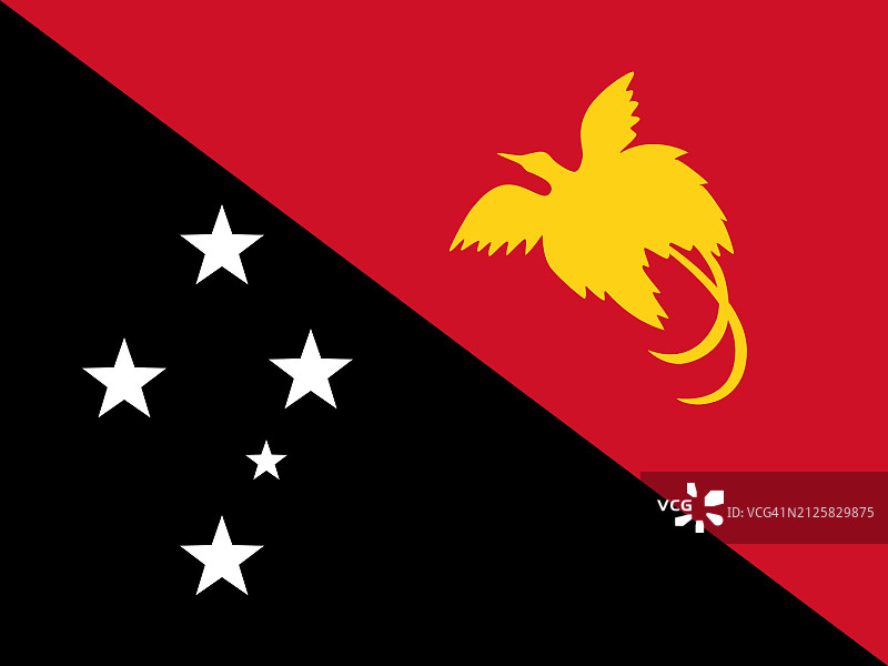 巴布亚新几内亚国旗图片素材
