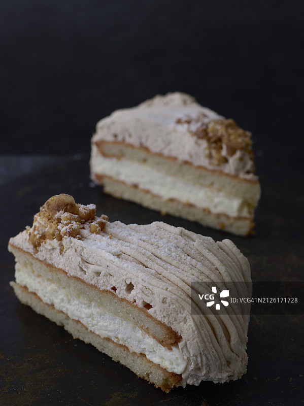 咖啡奶油蛋糕图片素材