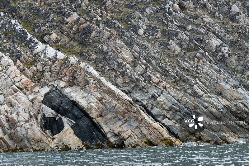 格陵兰迪斯科湾南部元古代变质沉积岩图片素材