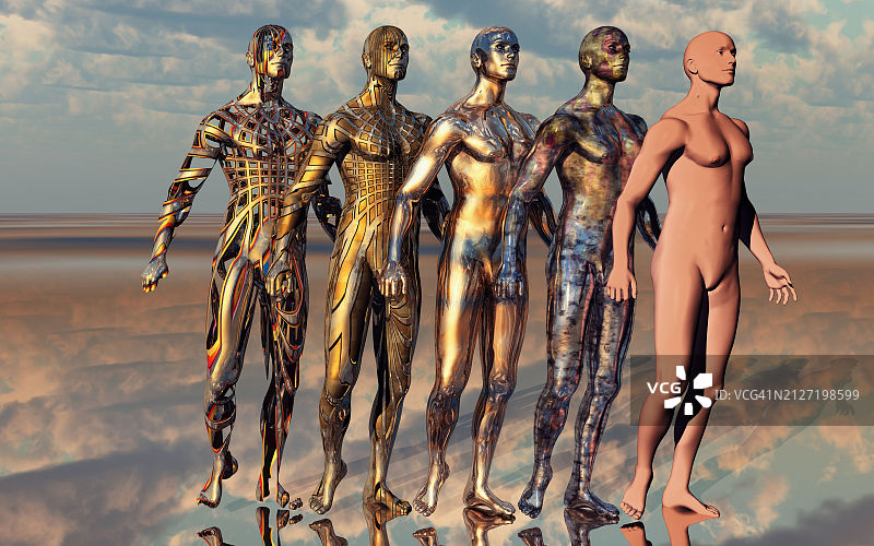 AI的演变图片素材