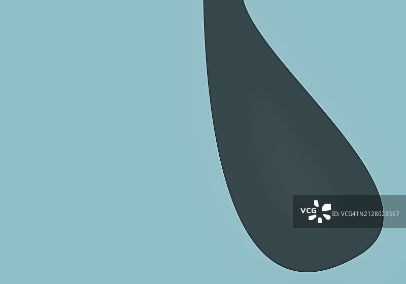 带波浪和水滴的蓝色抽象背景图片素材