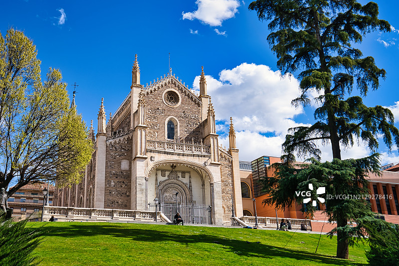 马德里圣热罗尼莫皇家教堂图片素材