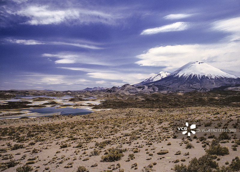 波梅拉佩火山、帕里纳科塔火山和科塔科塔尼泻湖图片素材