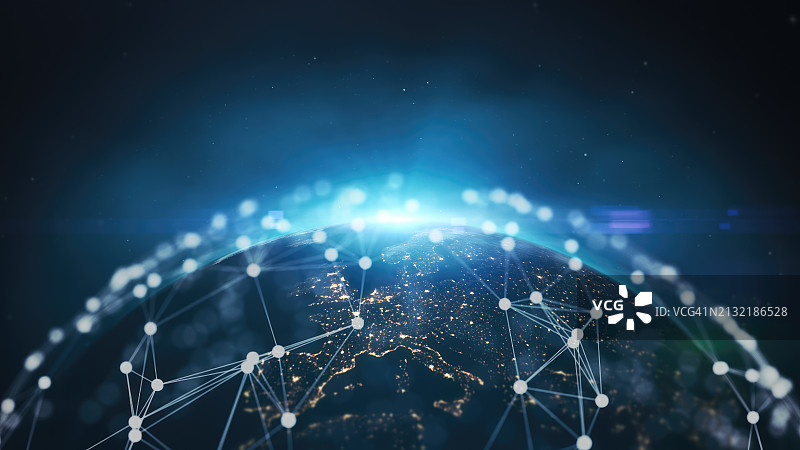 全球网络——欧洲视角图片素材