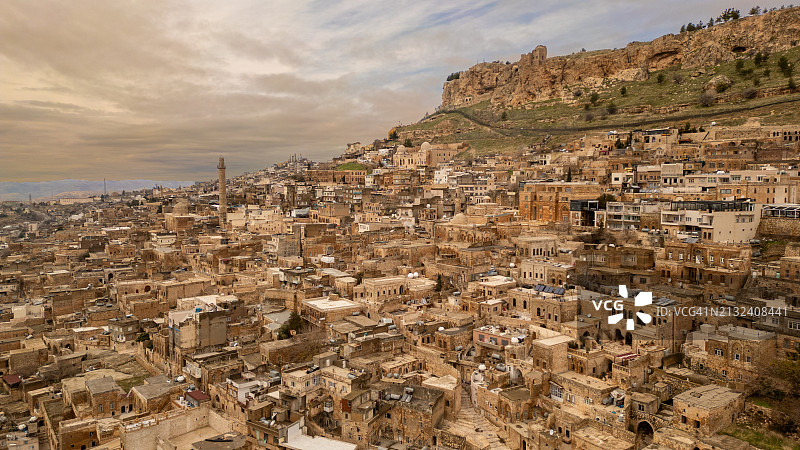 马尔丁老城航拍照片图片素材