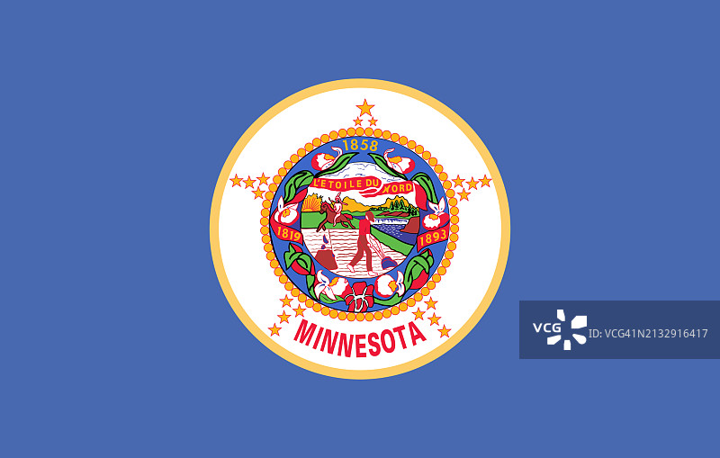 明尼苏达州州旗图片素材