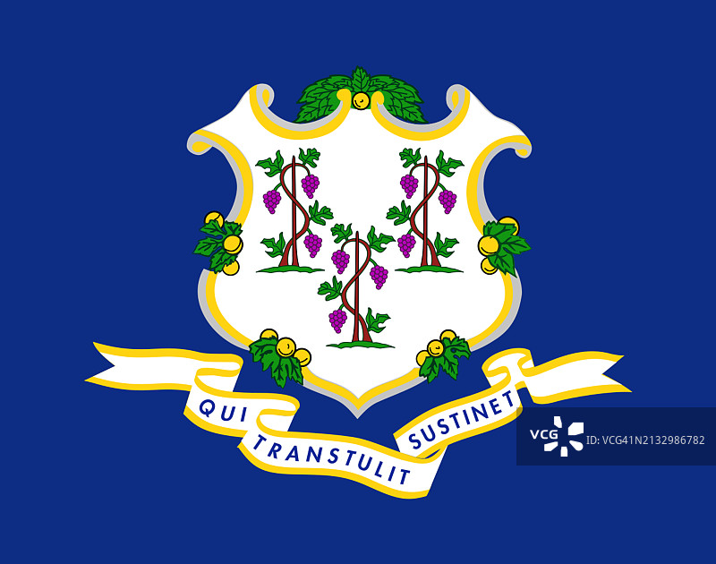 康涅狄格州州旗图片素材