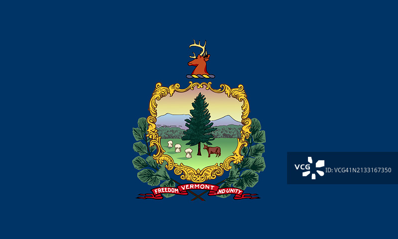 佛蒙特州旗图片素材