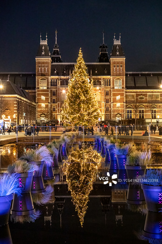 荷兰国立博物馆的圣诞装饰图片素材