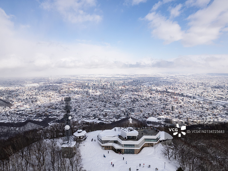 日本北海道札幌市藻岩山图片素材