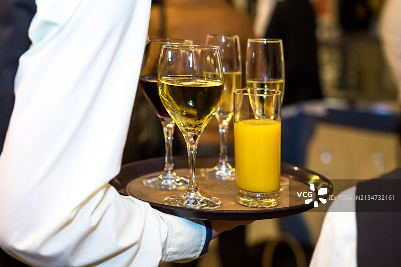 气泡酒和果汁图片素材