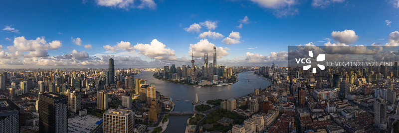 上海天际线航拍图片素材