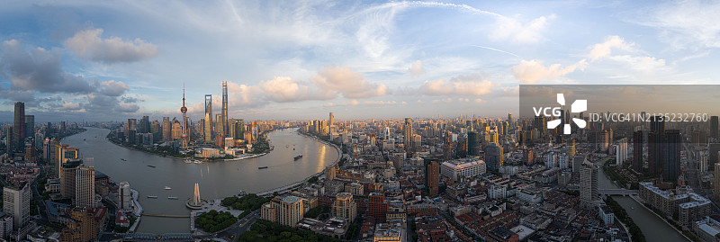 上海天际线航拍图片素材