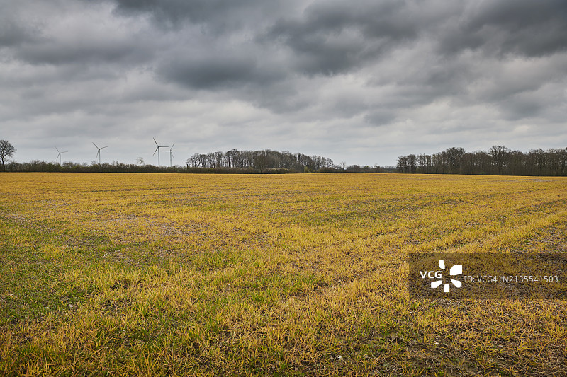 使用除草剂处理的田地图片素材