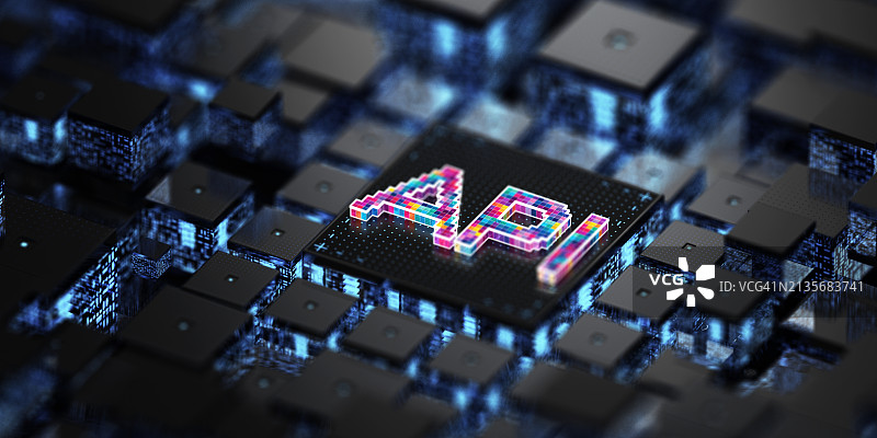 API - 应用程序编程接口技术概念图片素材