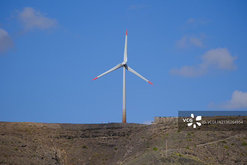 山上的可再生能源图片素材