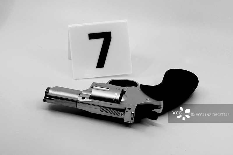 犯罪现场的CSI物证图片素材