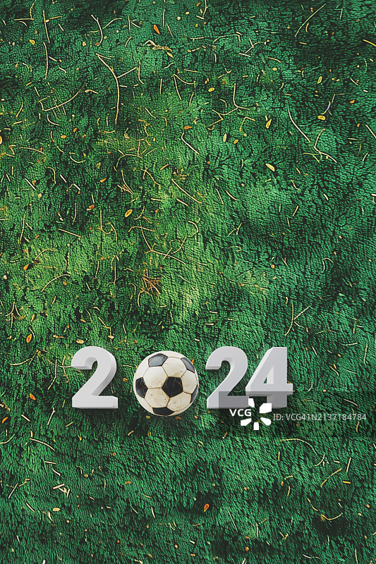 足球场上的2024年足球庆典图片素材