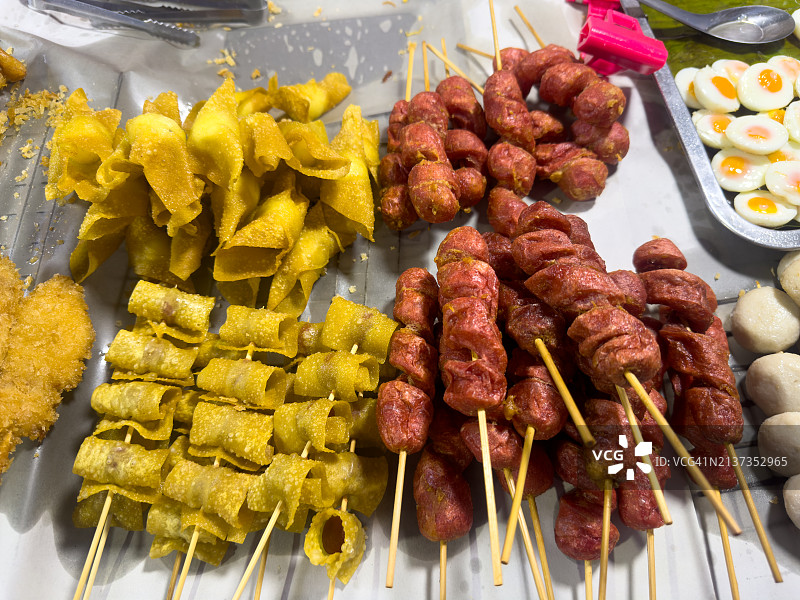 饺子、热狗、炸肉丸图片素材