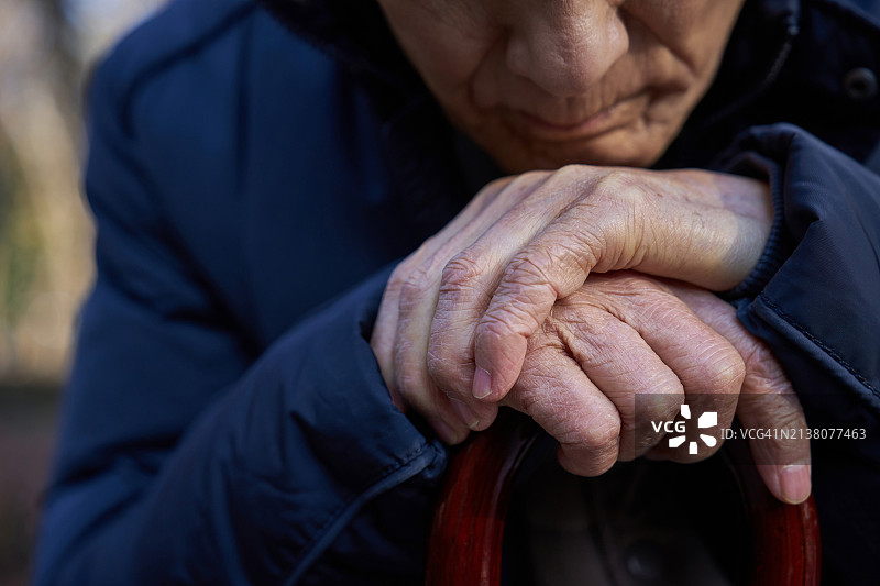 老年人，人口老龄化，祖父，独居老人，孤独图片素材