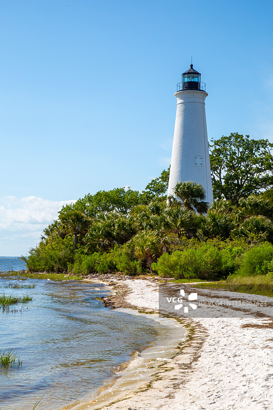 佛罗里达州圣马克斯的圣马克斯灯塔图片素材