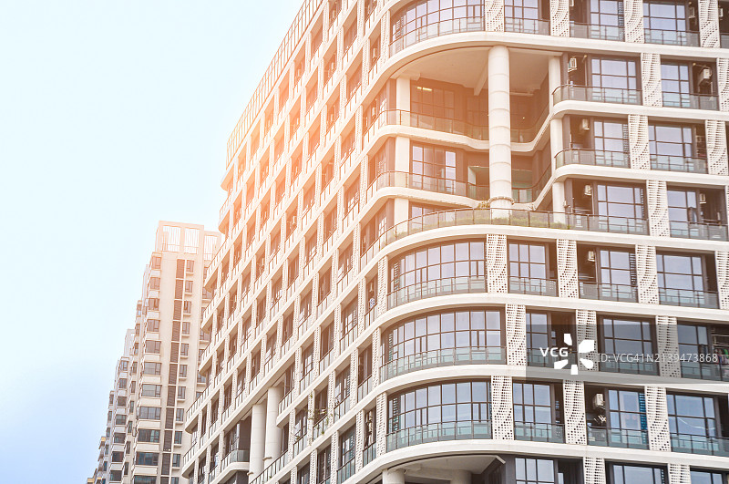 现代城市公寓图片素材