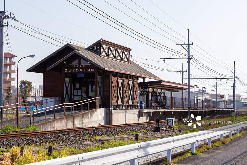 秩父铁道无人小站图片素材