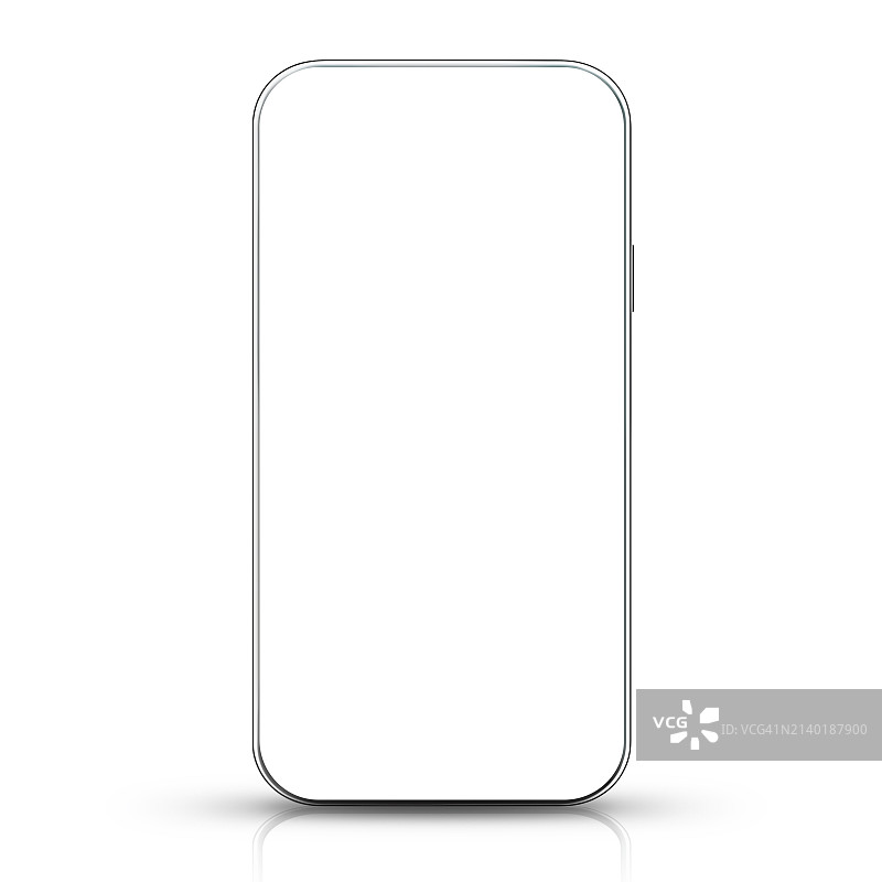 现代智能手机屏幕（带裁剪路径）图片素材