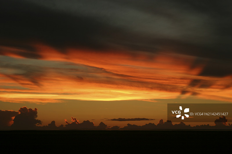 埃托沙国家公园日落图片素材