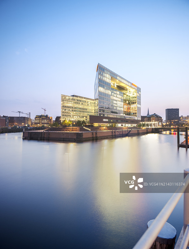 汉堡，沿港口城市易北河的音乐厅图片素材