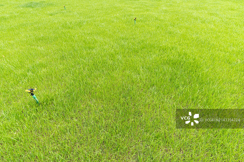 高角度拍摄的草地景色图片素材