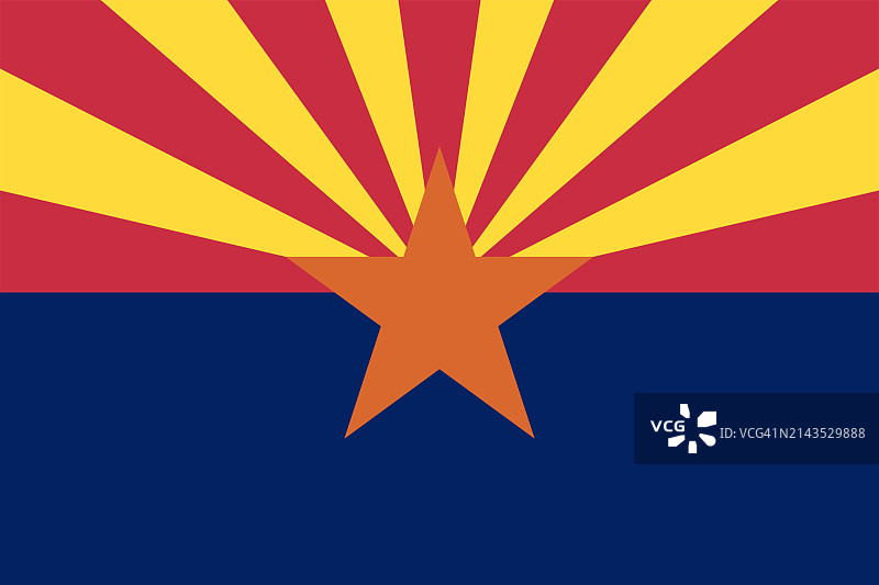 亚利桑那州州旗图片素材