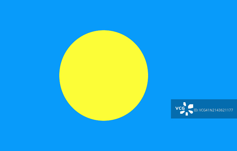 帕劳国旗图片素材