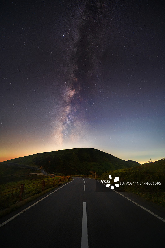 日本群马县的银河图片素材