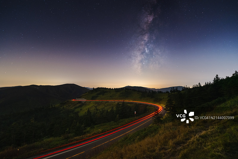 日本群马县的银河图片素材