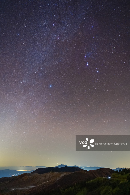 日本群马县的银河图片素材