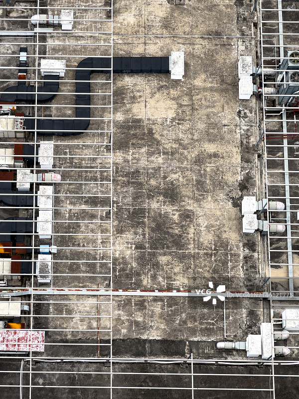 屋顶航拍图片素材